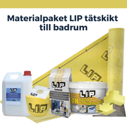 LIP vådrumsmembranpakke op til 25 m² gulv & væg