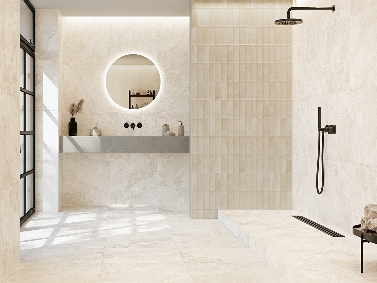 Aura Ivory Marmor Matt Rect. 60x60 CM Klinker - Trendi Kakel - KakelExpress