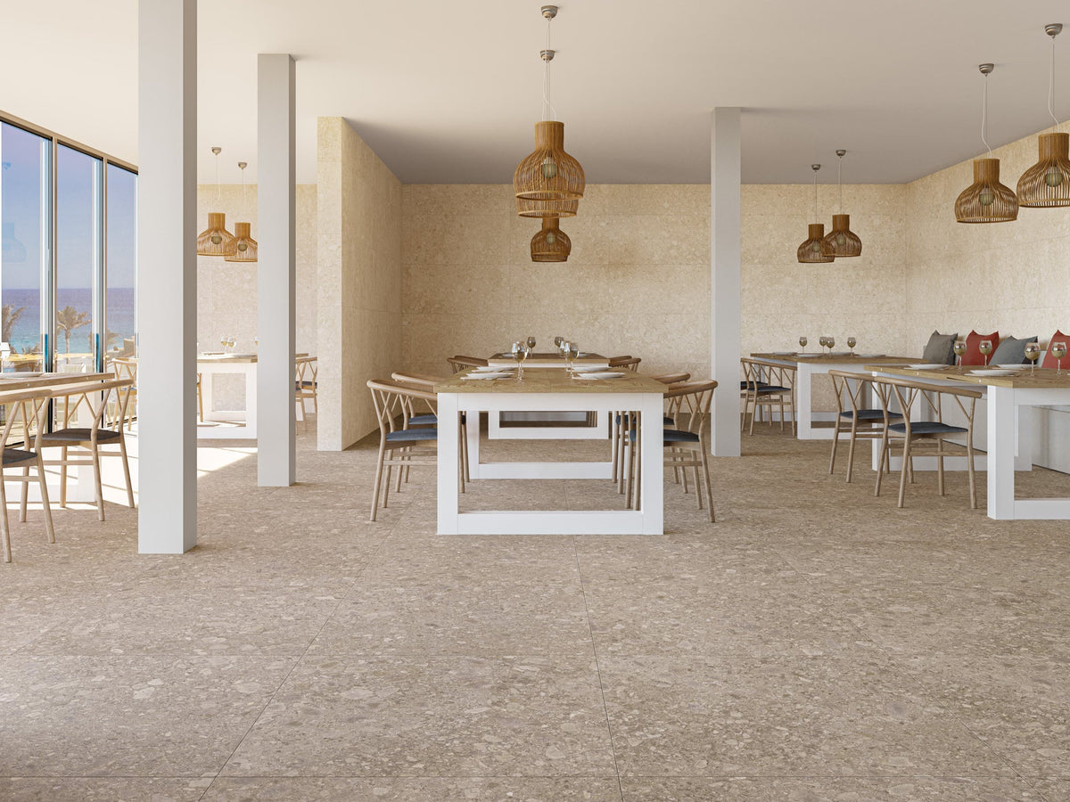 Ceppo Stone Dark Beige 60x60 CM Rect. Matt Klinker - Trendi Kakel - KakelExpress