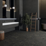 Color Black Terrazzo Matt Rect. 60x60 CM Klinker - Trendi Kakel - KakelExpress