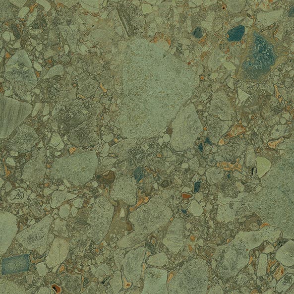 Color Green Terrazzo Matt Rect. 60x60 CM Klinker - Trendi Kakel - KakelExpress