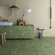 Color Green Terrazzo Matt Rect. 60x60 CM Klinker - Trendi Kakel - KakelExpress