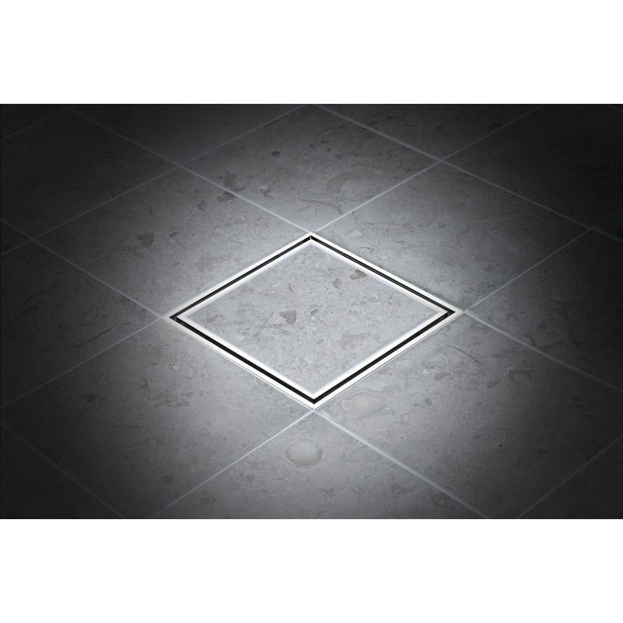 Golvbrunnssil Tile In Frame 200 Borstad syrafast - TEBO - KakelExpress
