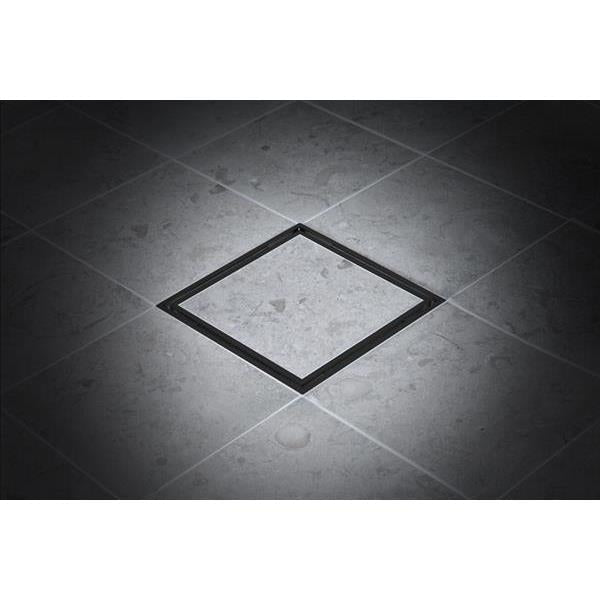 Golvbrunnssil Tile In Frame 200 Svart - TEBO - KakelExpress