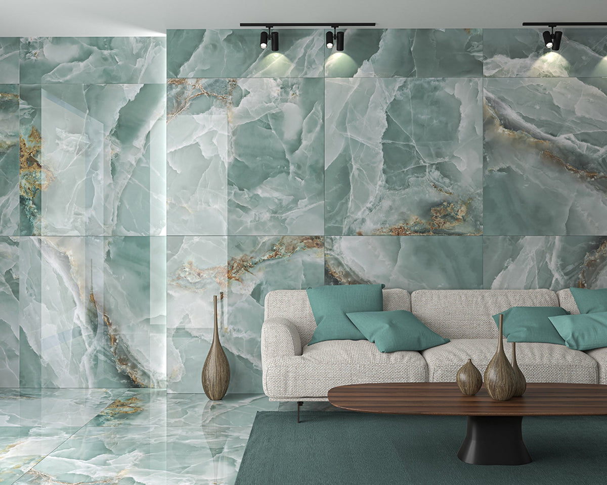 Granada Lux Mint 60x120 CM Blank Klinker - Trendi Kakel - KakelExpress