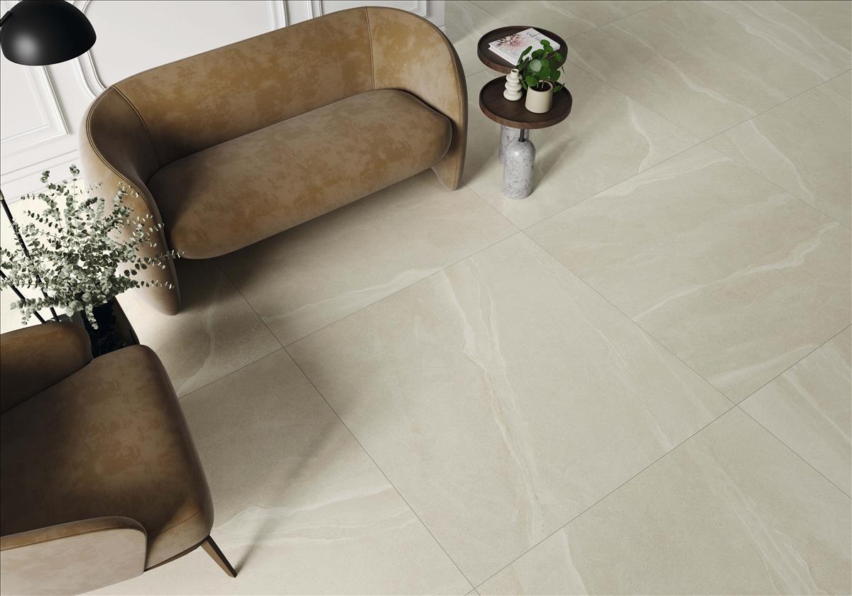Helsingborg Ivory Matt Rect. 60x60 CM Klinker - Trendi Kakel - KakelExpress