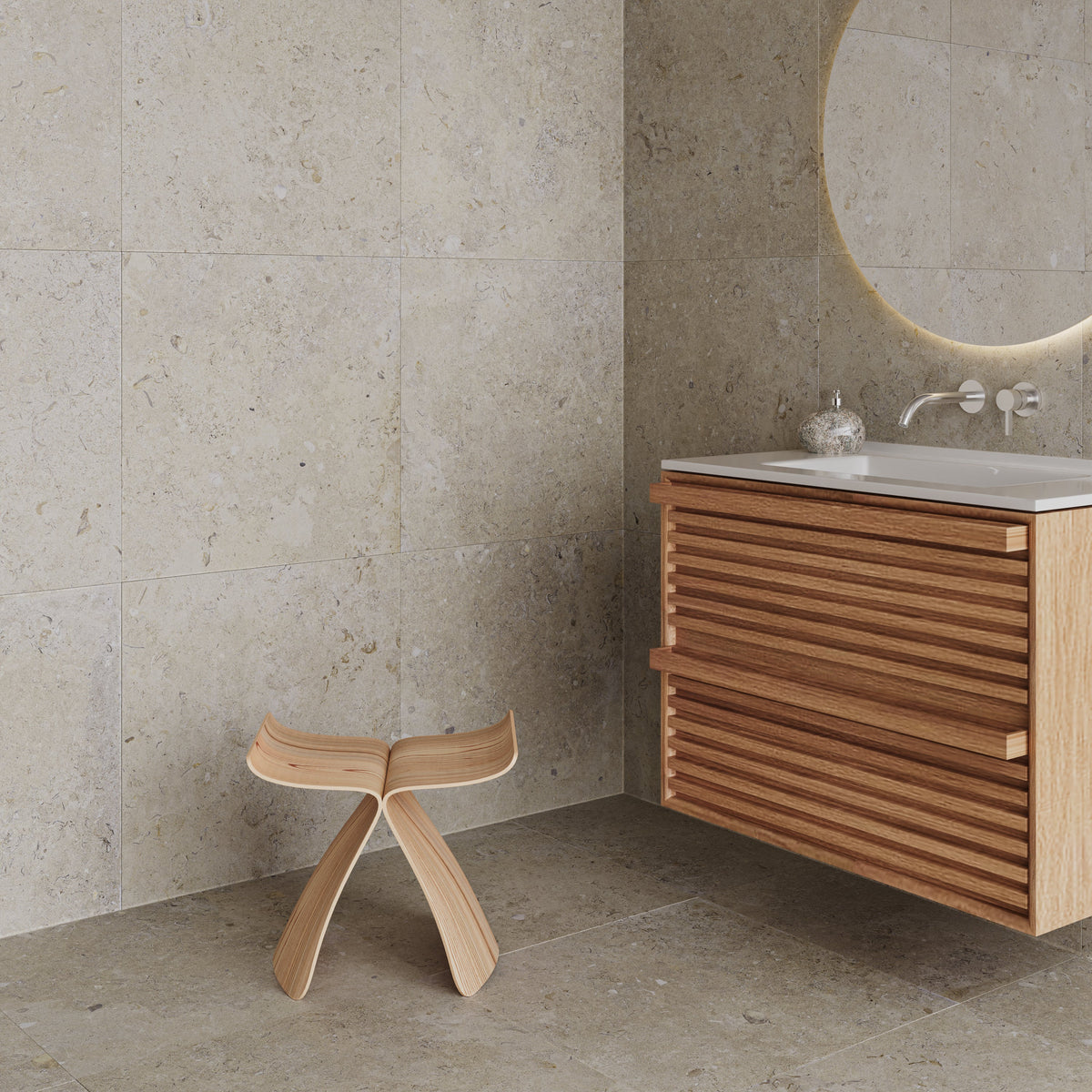 Kalksten Klinker Beige Matt Rect. 30x60 CM Klinker - Trendi Kakel - KakelExpress