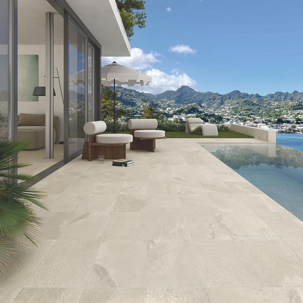 Kinnekulle Kalk Beige Matt Rect. 59,3x59,3 CM Klinker - Trendi Kakel - KakelExpress