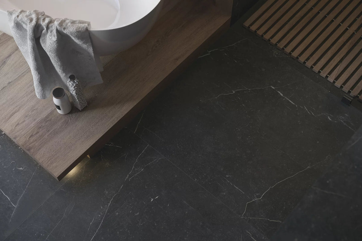 Marmor Nero Matt Rect. 60x60 CM Klinker - Trendi Kakel - KakelExpress