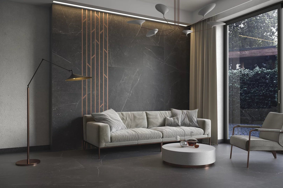 Marmor Nero Matt Rect. 60x60 CM Klinker - Trendi Kakel - KakelExpress