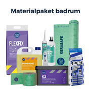 Materialpaket för tätskikt & plattsättning till badrum 9 kvm Kiilto - Kiilto - KakelExpress
