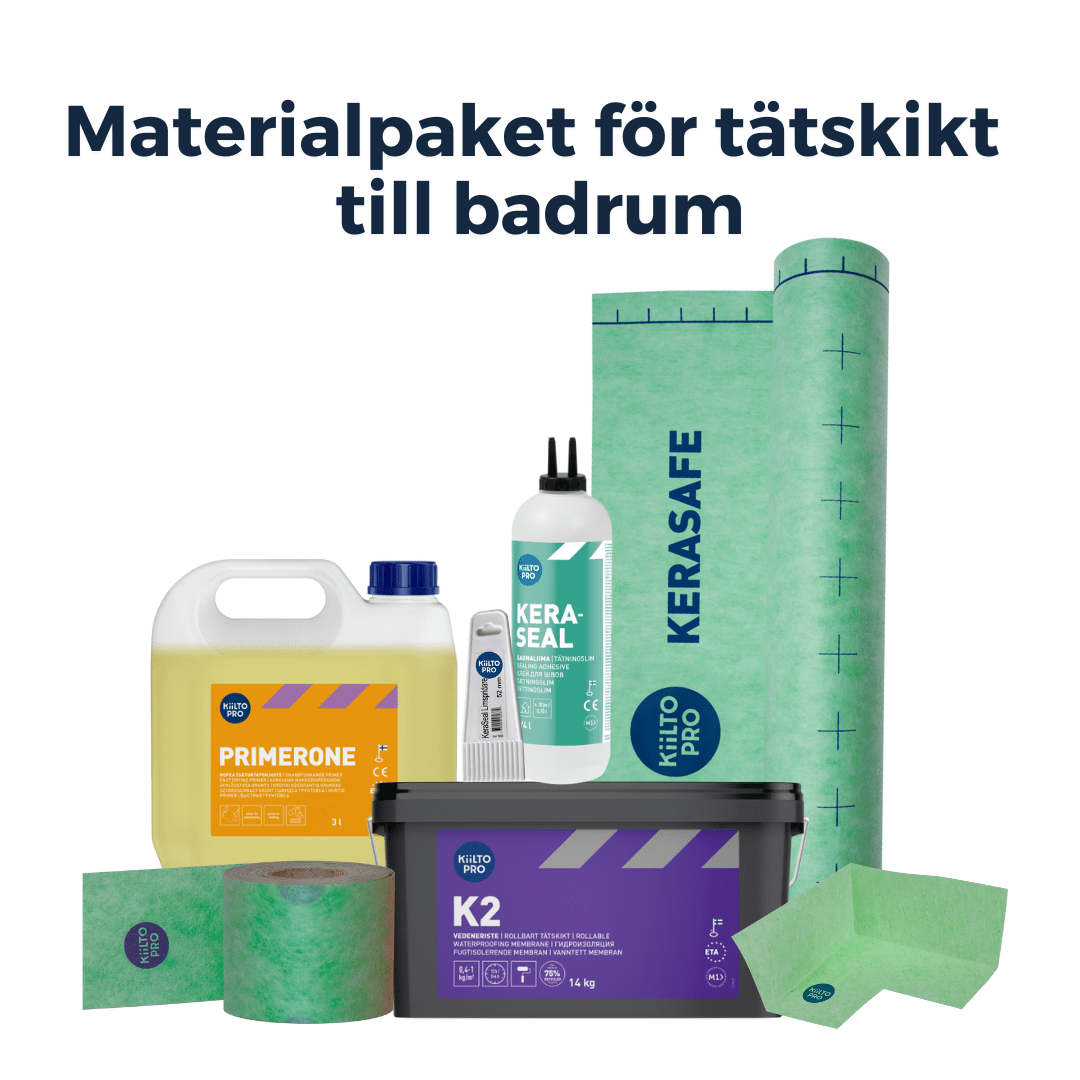 Materialpaket tätskikt för badrum 5 kvm Kiilto - Kiilto - KakelExpress
