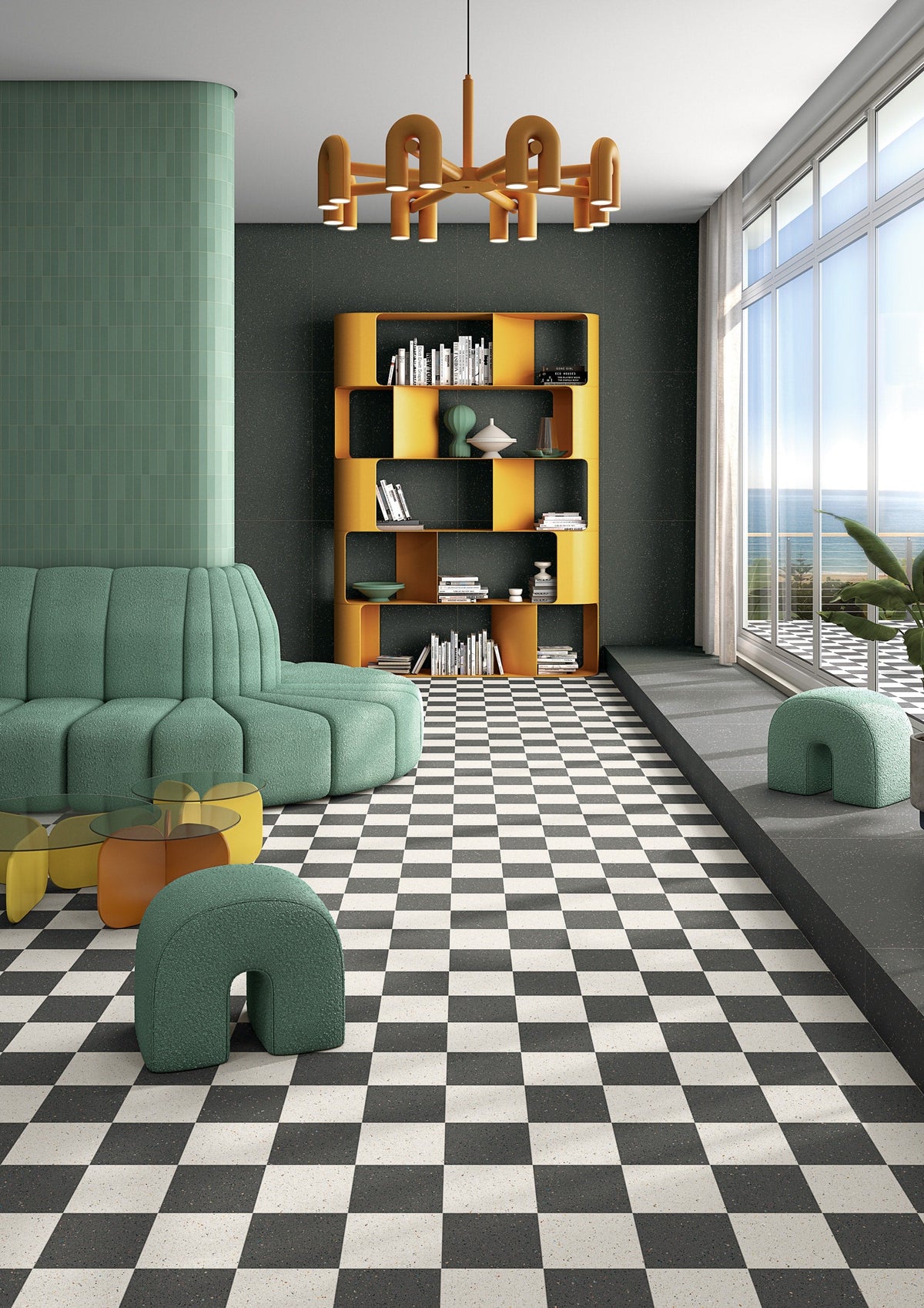 Micra Terrazzo White Matt Rect. 20x20 CM Klinker - Trendi Kakel - KakelExpress
