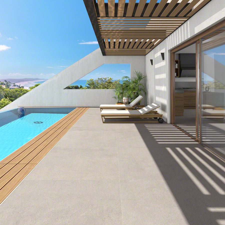 Nassau - R Gris Matt Rect. 80x80 CM Klinker - Vives - KakelExpress