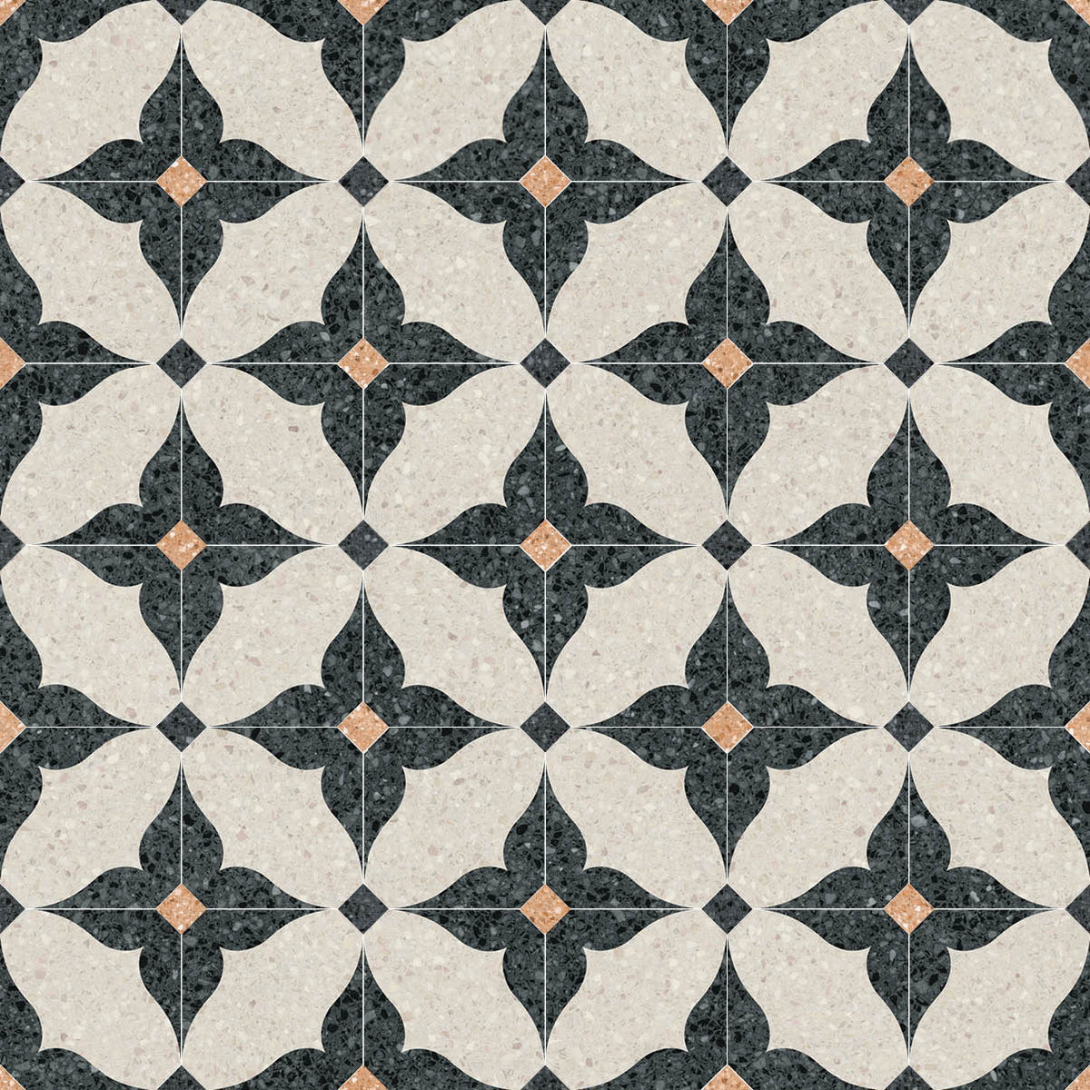 Octogono Cerbere Negro 20x20 CM Klinker - Vives - KakelExpress