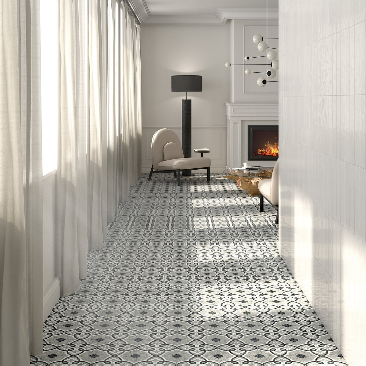 Octogono Garde Gris 20x20 CM Klinker - Vives - KakelExpress