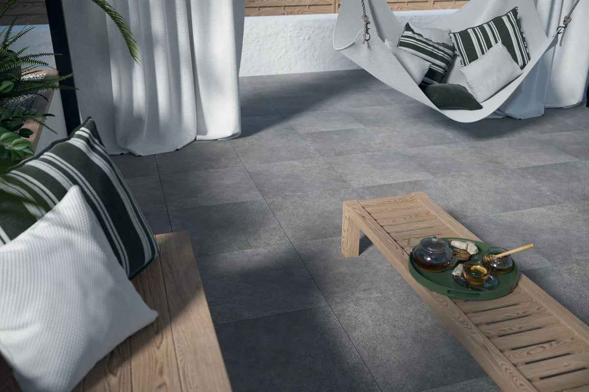 Stone Optimal Grafit 60x60 CM Uteklinker (20MM i tjocklek) - Trendi Kakel - KakelExpress
