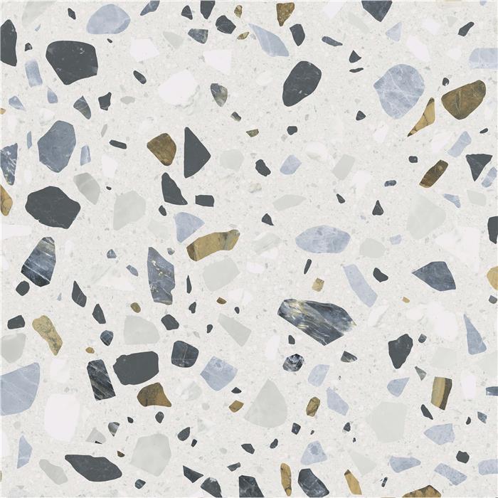 Terrazzo Stone White Matt Rect. 60x60 CM Klinker - Trendi Kakel - KakelExpress