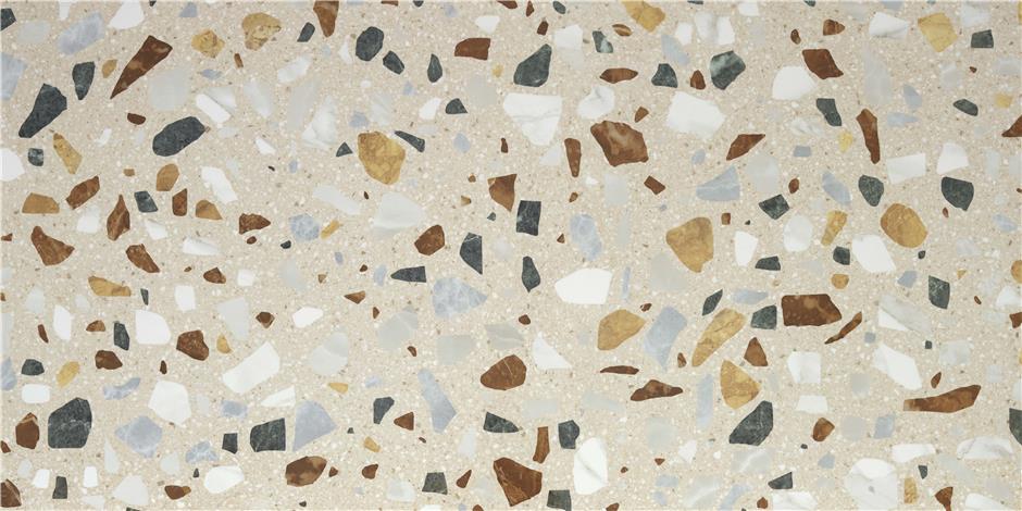 Terrazzo XL Beige Matt Rect. 60x120 CM Klinker - Trendi Kakel - KakelExpress