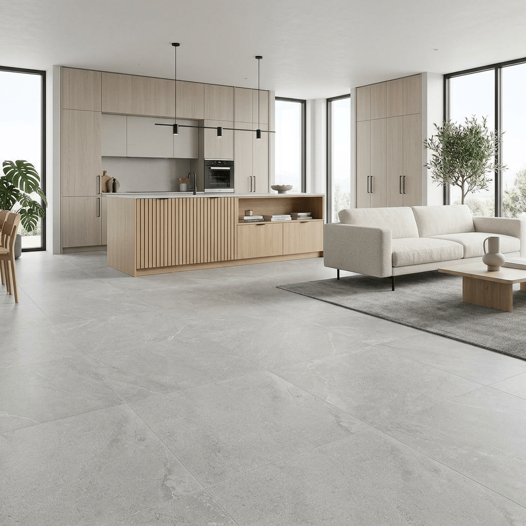 Uppsala Ljusgrå Matt Rect. 60x120 CM Klinker - Trendi Kakel - KakelExpress