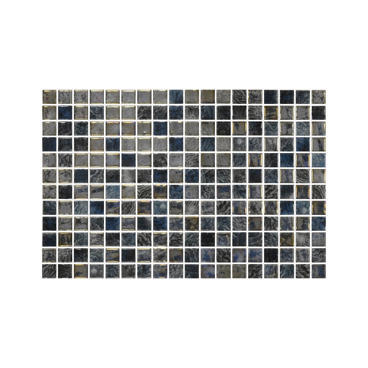 Arrecife Iridis Grey 25×25 MM Mosaik - tidlöst - KakelExpress