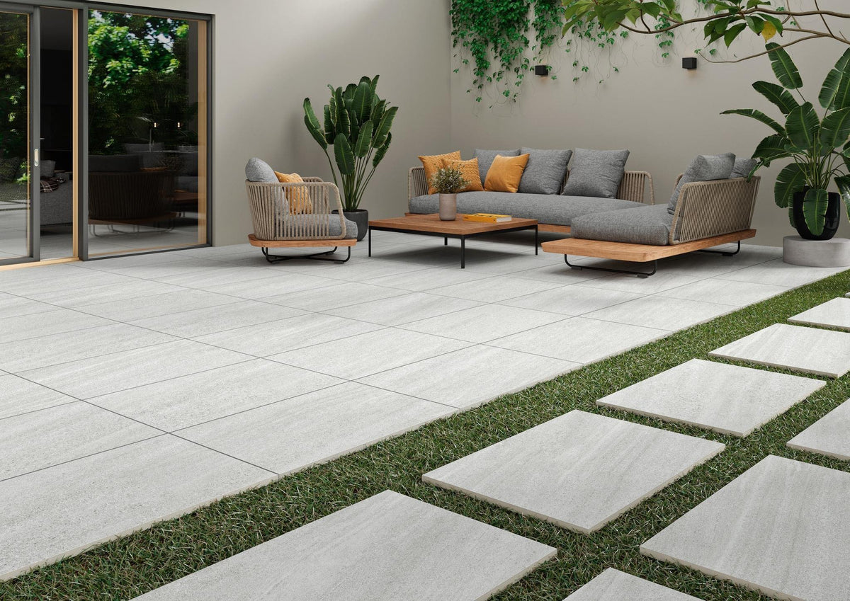 Carleen White 2.0 60x60 CM Uteklinker (20MM i tjocklek) - Trendi Kakel - KakelExpress