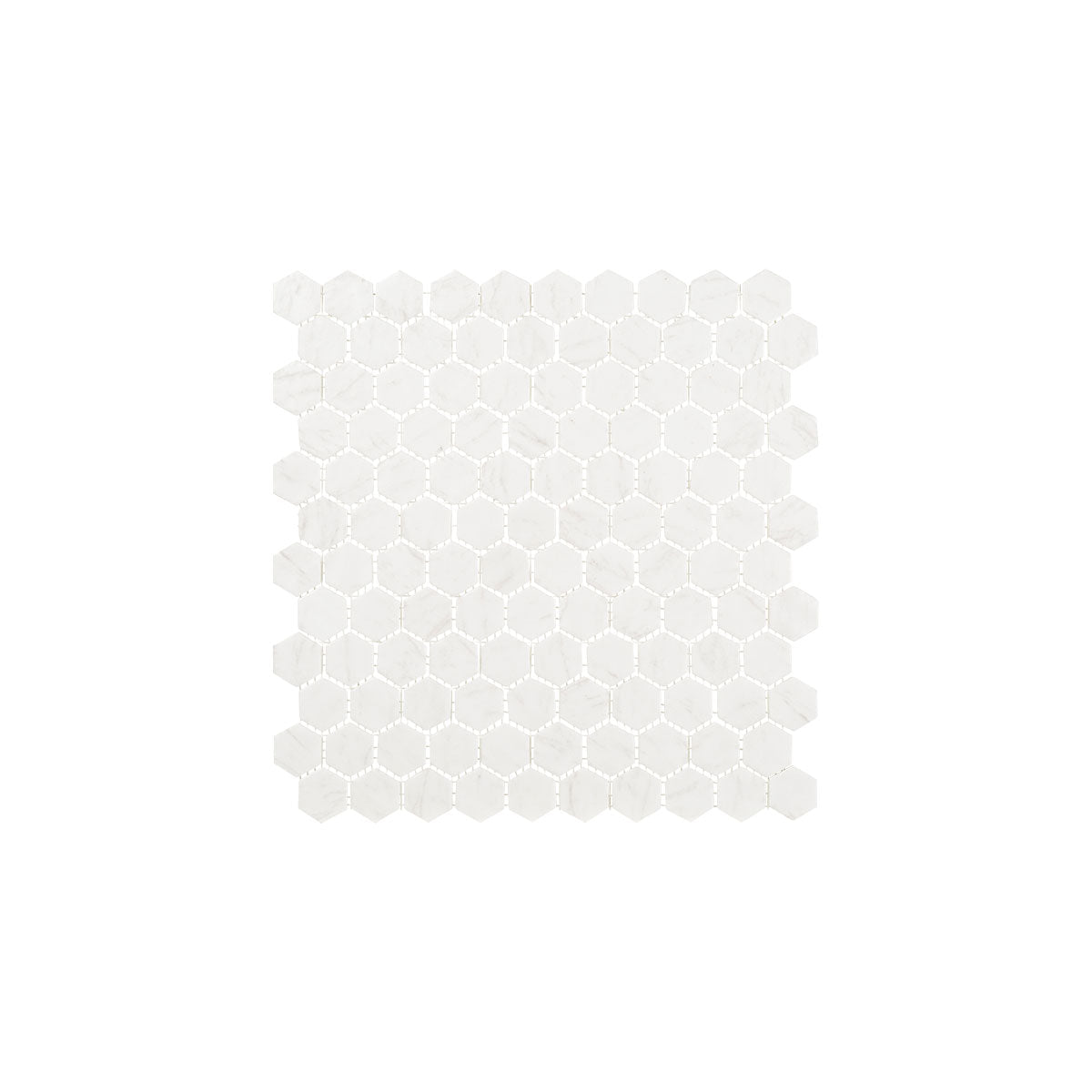 Carrara Hexagon 25x25 MM Mosaik - tidlöst - KakelExpress