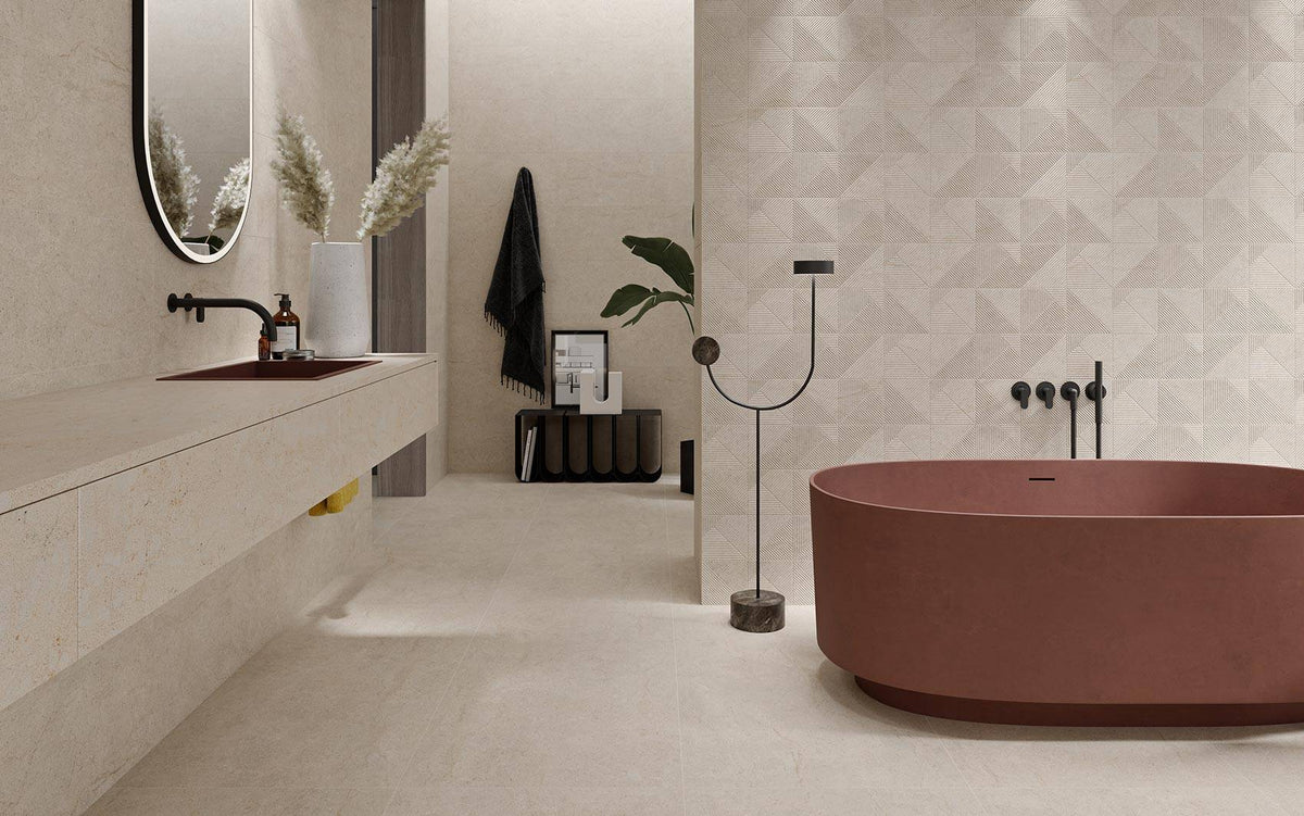 Hudson Beige Rect. Matt 60x60 CM Klinker - Trendi Kakel - KakelExpress