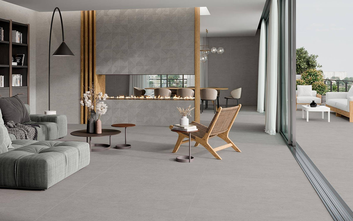 Hudson Grey Rect. Matt 60x60 CM Klinker - Trendi Kakel - KakelExpress