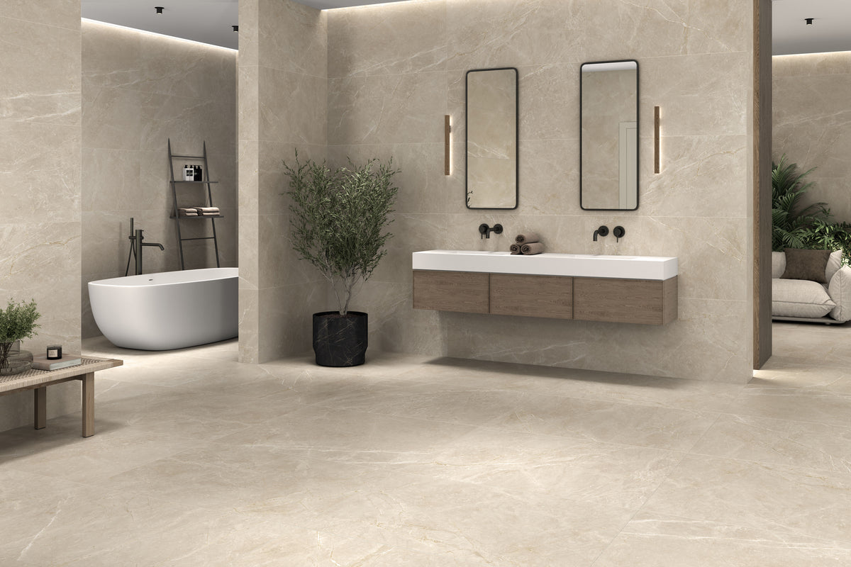 Marblestone Ivory Matt Rect. 60x120 CM Klinker - Trendi Kakel - KakelExpress