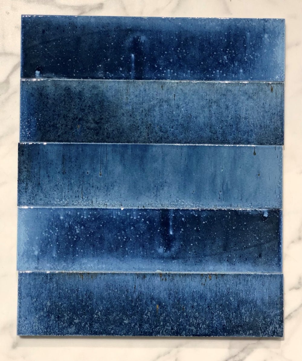 Monza Dark Blue 6x24 CM Klinker - Lhådös Kakel - KakelExpress
