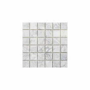 Naturstensmosaik White Marble Vit 45x45 MM - tidlöst - KakelExpress