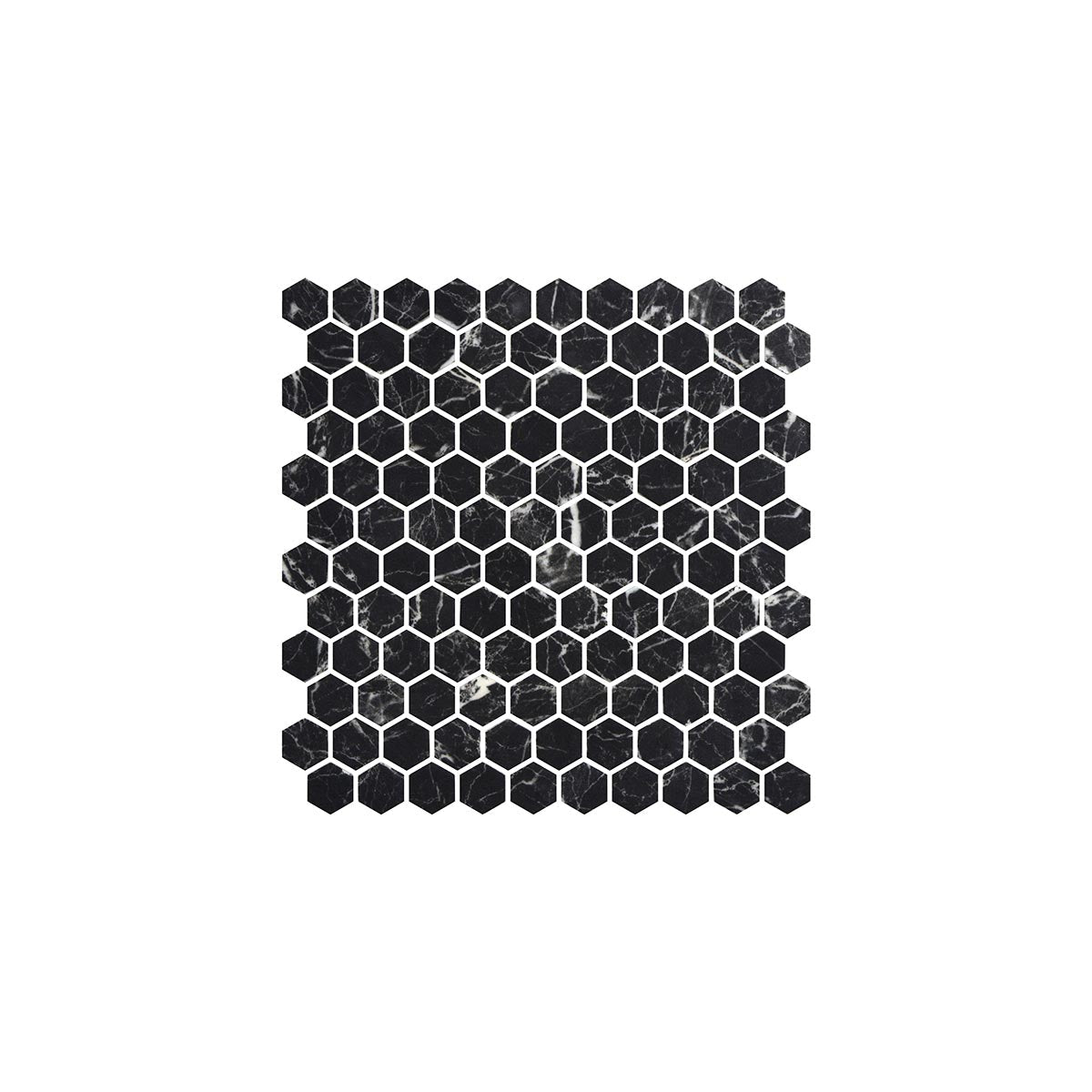 Nero 25x25 MM Mosaik - tidlöst - KakelExpress